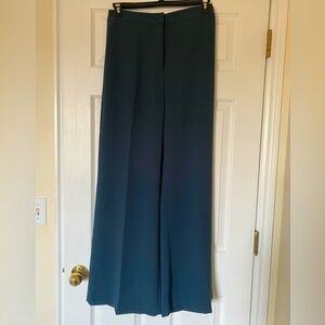 H&M navy blue wide-leg high-waist pants, size 8